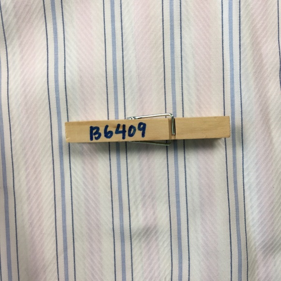 Henry Jacobson Mens Stripe Dress Shirt L B6409 - Picture 6 of 6